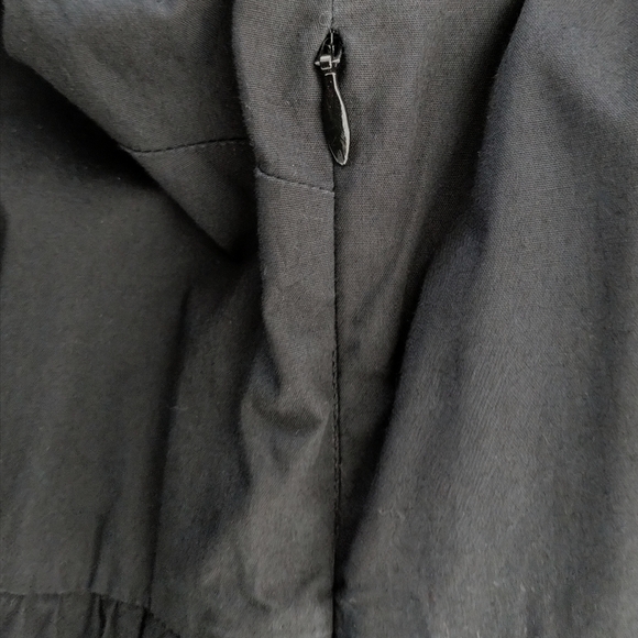 J.Crew Factory Black Tiered Ruffle Midi Dress – Women’s 10 - Picture 10 of 11